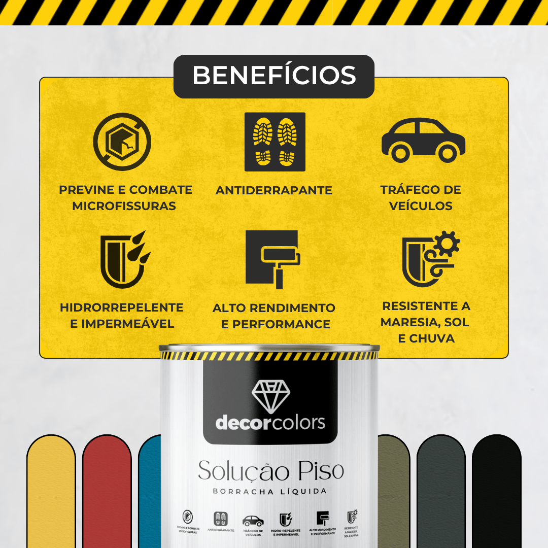 Decor Colors Tinta Piso Preto 3,6 L - Imagem 3