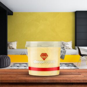 Cimento Diamantado Aveludado Amarelo 3,2 kg - Decor Colors