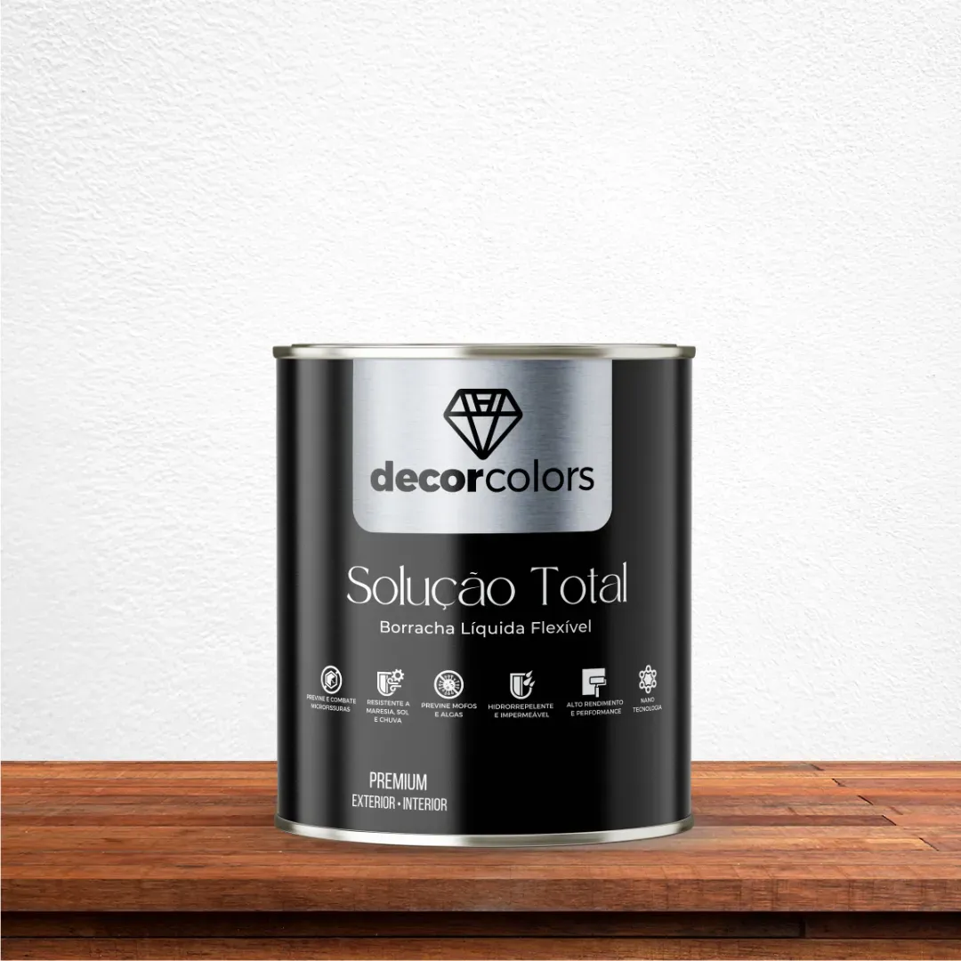 Tinta Borracha Liquida Solução Total Branca 4,3kg - Decor Colors