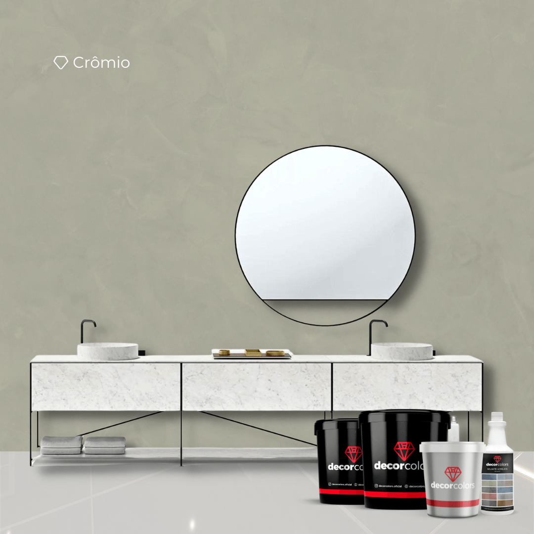Kit Cimento Queimado Azulejo Crômio 5 kg - Decor Colors