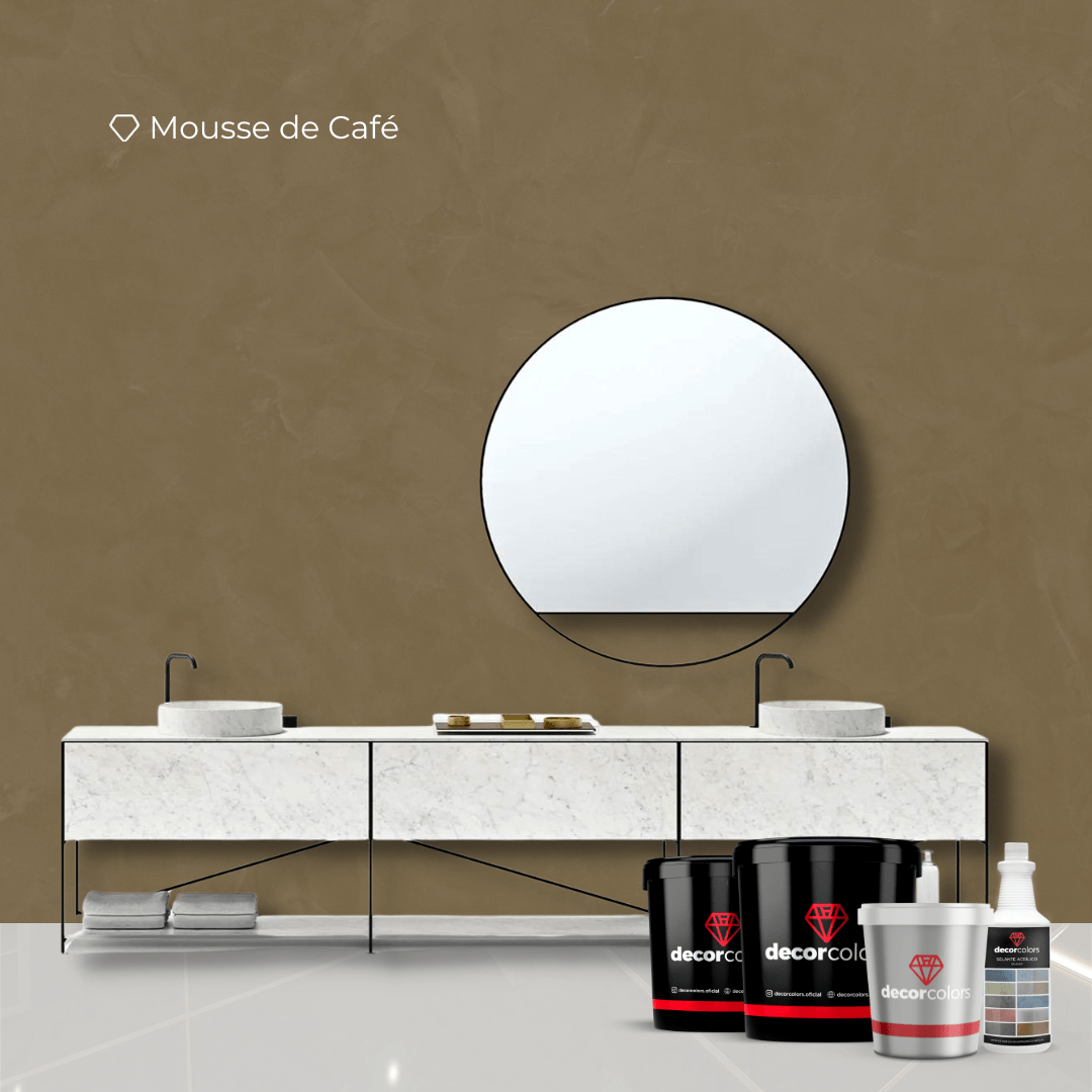 Kit Cimento Queimado Azulejo Mousse de Café 5 kg - Decor Colors