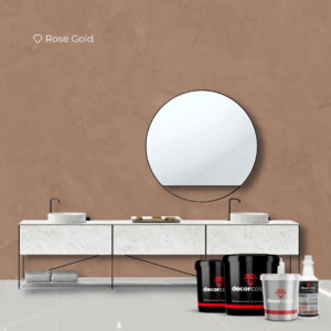 Kit Cimento Queimado Azulejo Rosê Gold 5 kg - Decor Colors