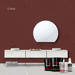 Kit Cimento Queimado Azulejo Rubi 5 kg - Decor Colors