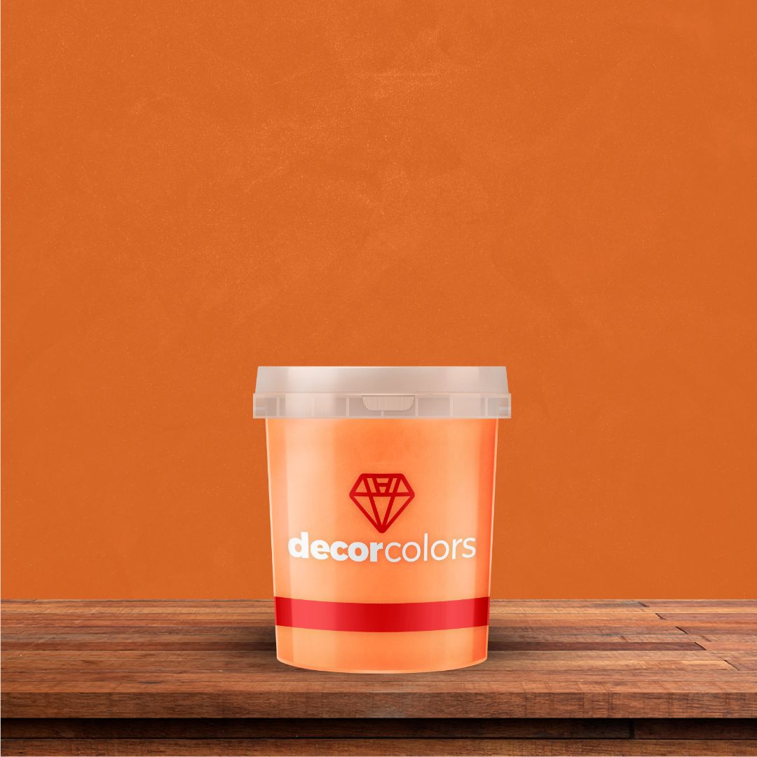 Cimento Diamantado Aveludado Laranja 1,6 kg - Decor Colors