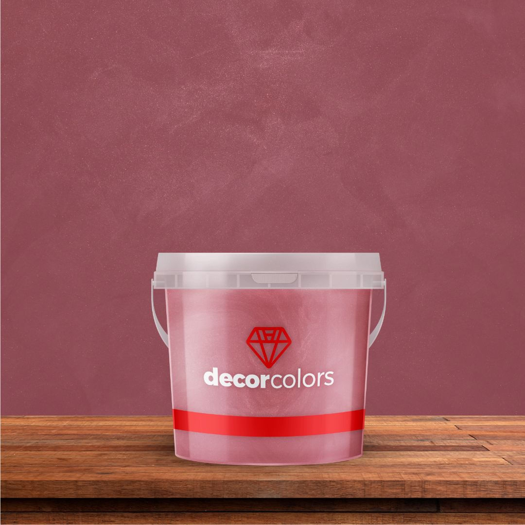 Cimento Queimado Diamantado Aveludado Rubi Marsala 3,2 kg - Decor Colors