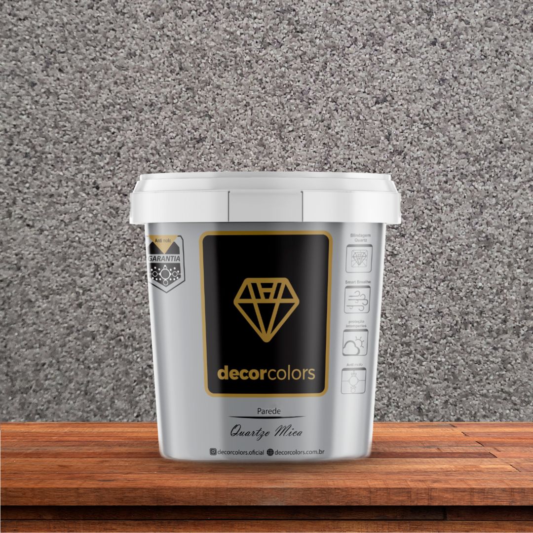 Pedras Naturais Quartzo Mica Jaspe Cinza 23kg - Decor Colors